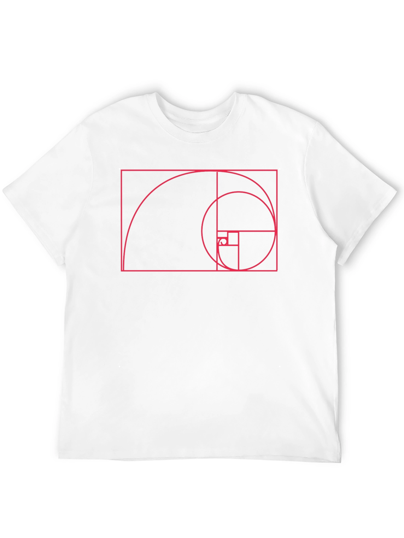 Golden Ratio Spiral Graphic Tee - Black