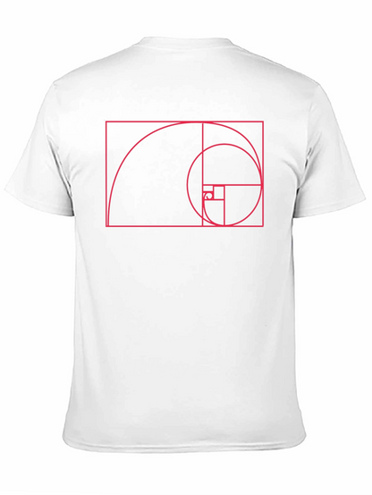 Golden Ratio Spiral Graphic Tee - Black