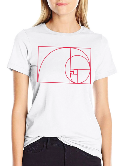 Golden Ratio Spiral Graphic Tee - Black