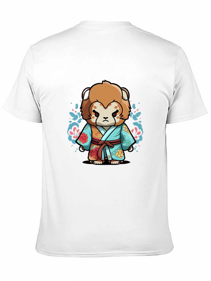 Anime Inspired Lion Graphic T-Shirt