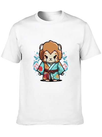 Anime Inspired Lion Graphic T-Shirt