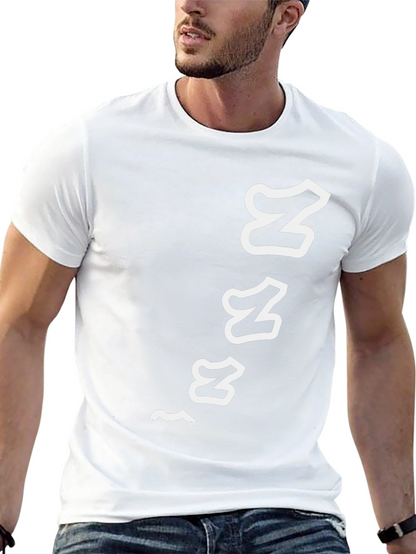 Mens Black ZZZ Graphic Tee - Sleepy Time Style