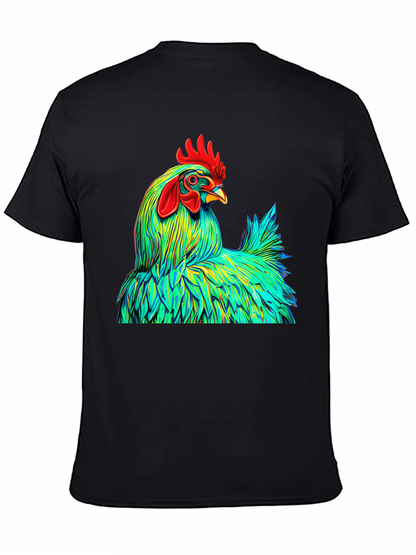 Vibrant Rooster Graphic Tee - Bold Style
