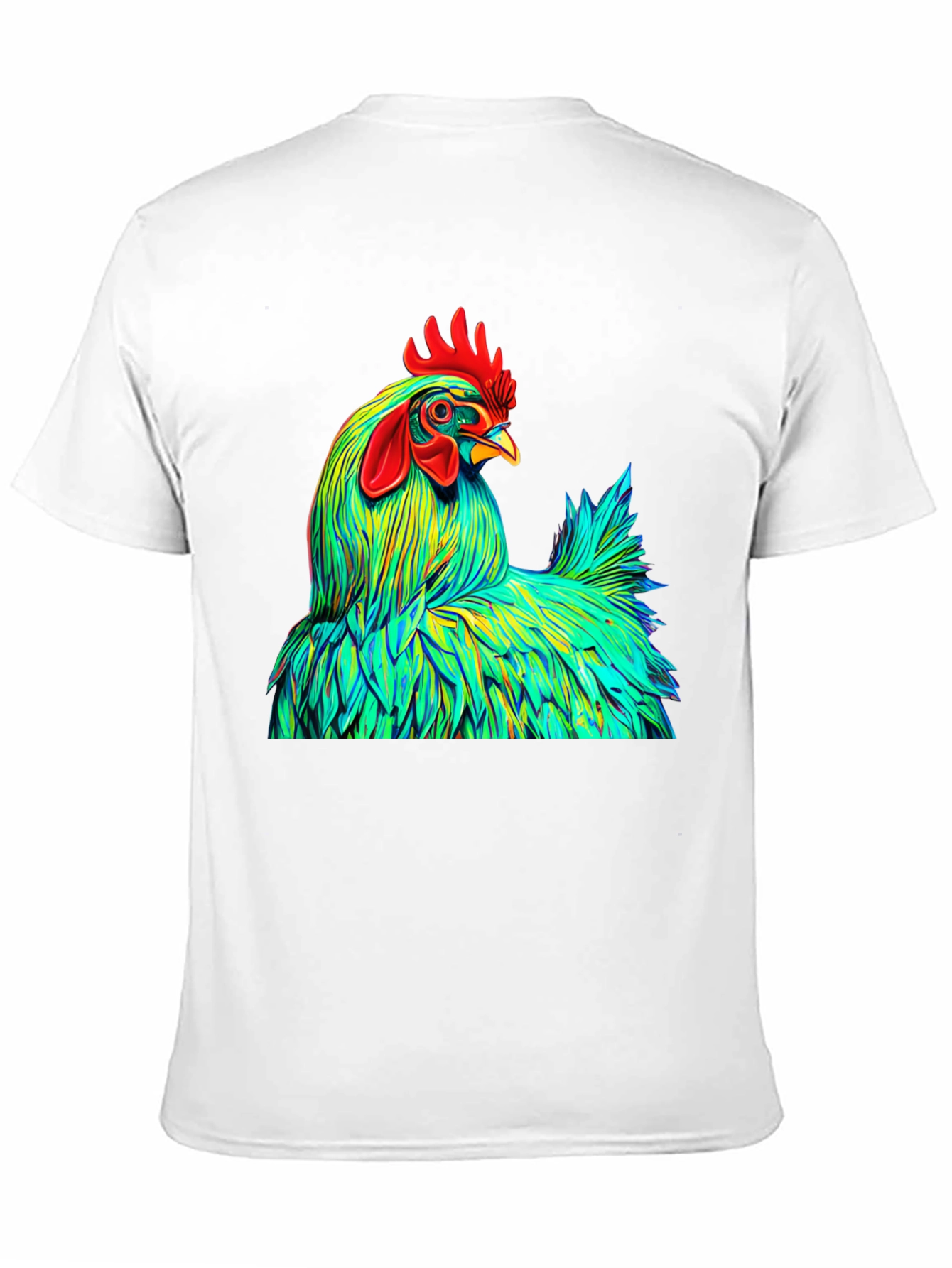 Vibrant Rooster Graphic Tee - Bold Style