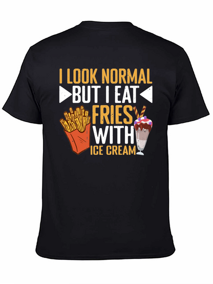 Funny Fries and Ice Cream Graphic Tee