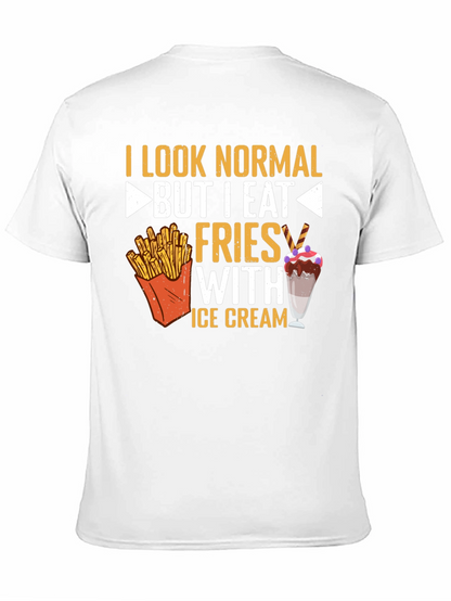 Funny Fries and Ice Cream Graphic Tee