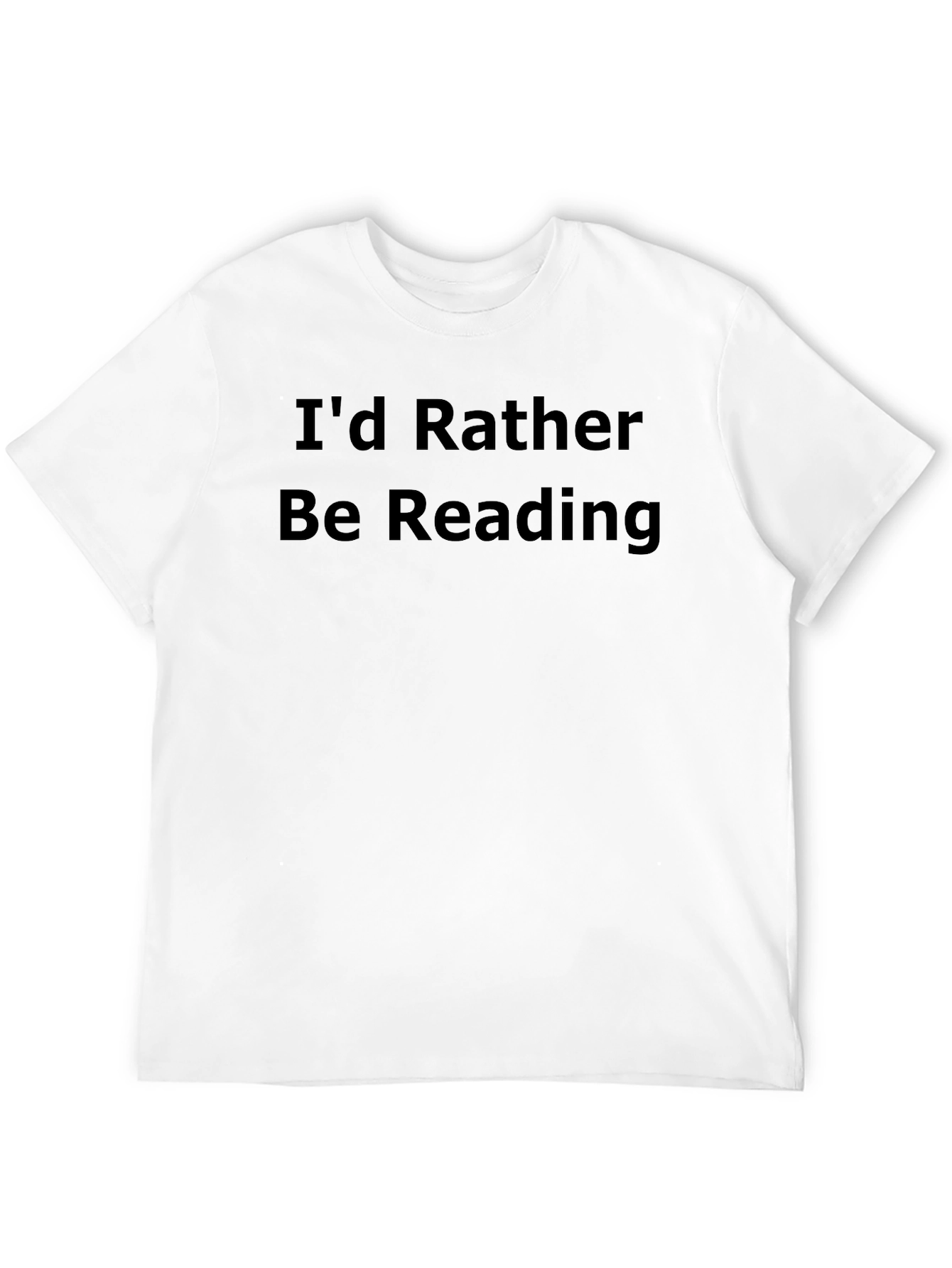 Id Rather Be Reading Black T-Shirt