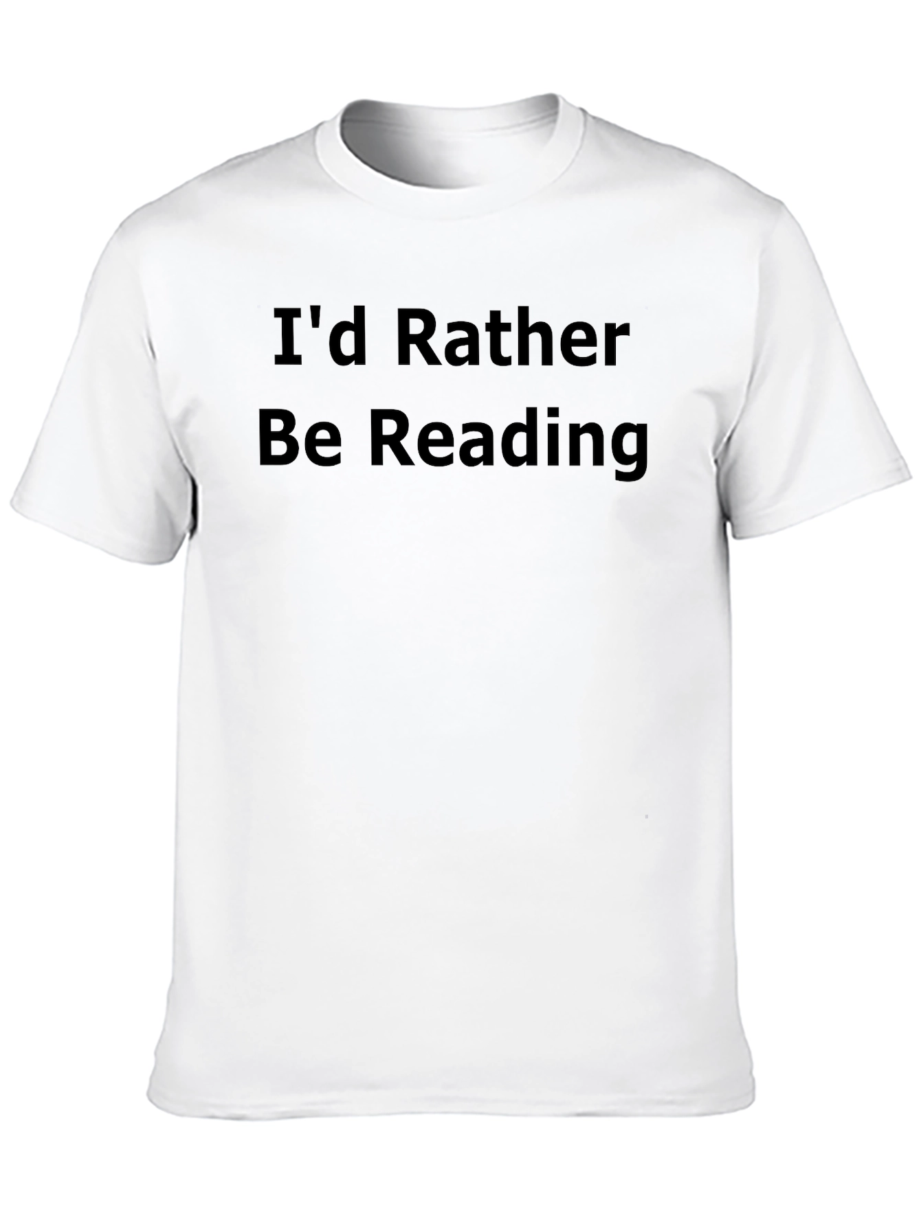 Id Rather Be Reading Black T-Shirt