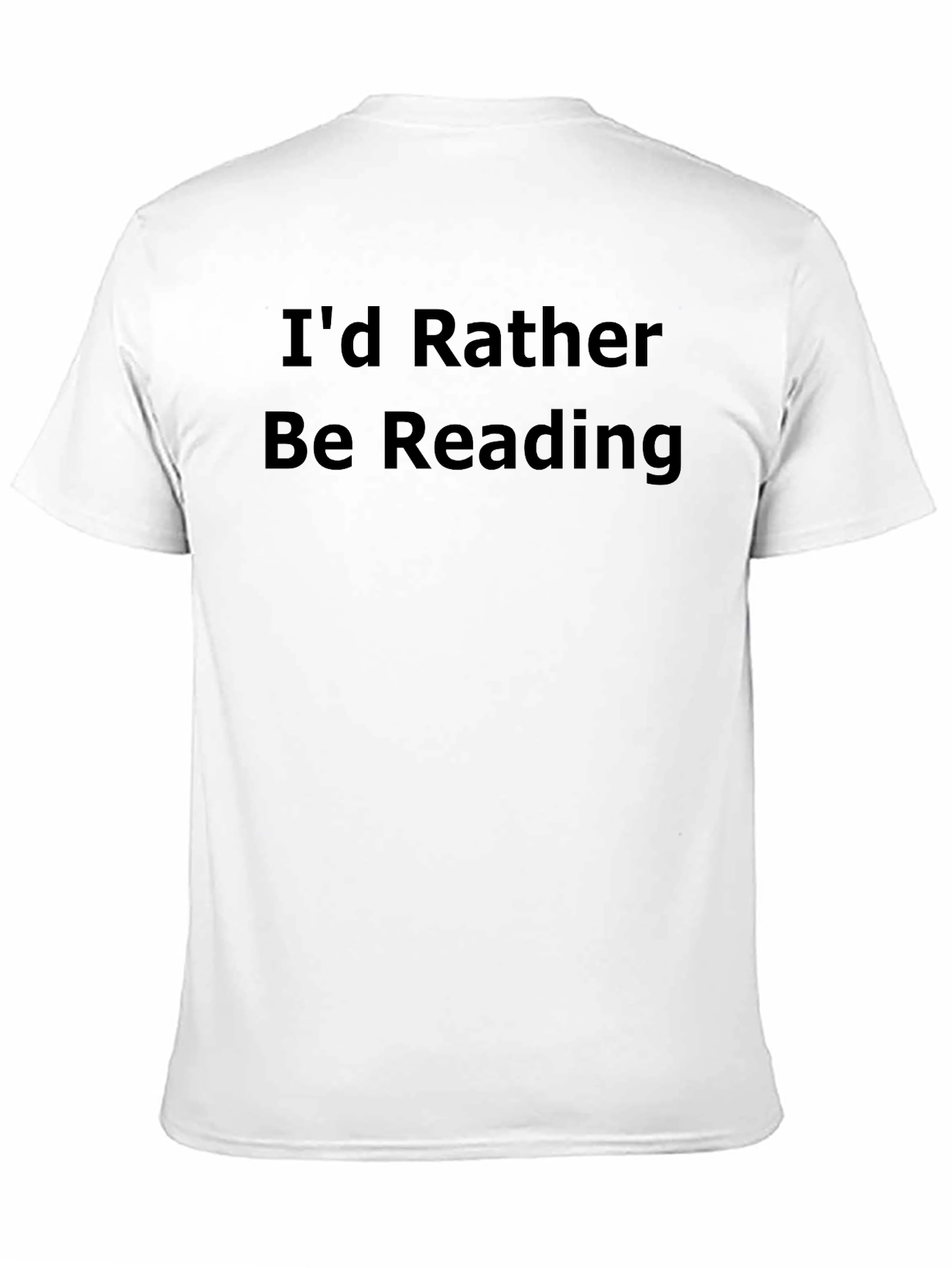 Id Rather Be Reading Black T-Shirt