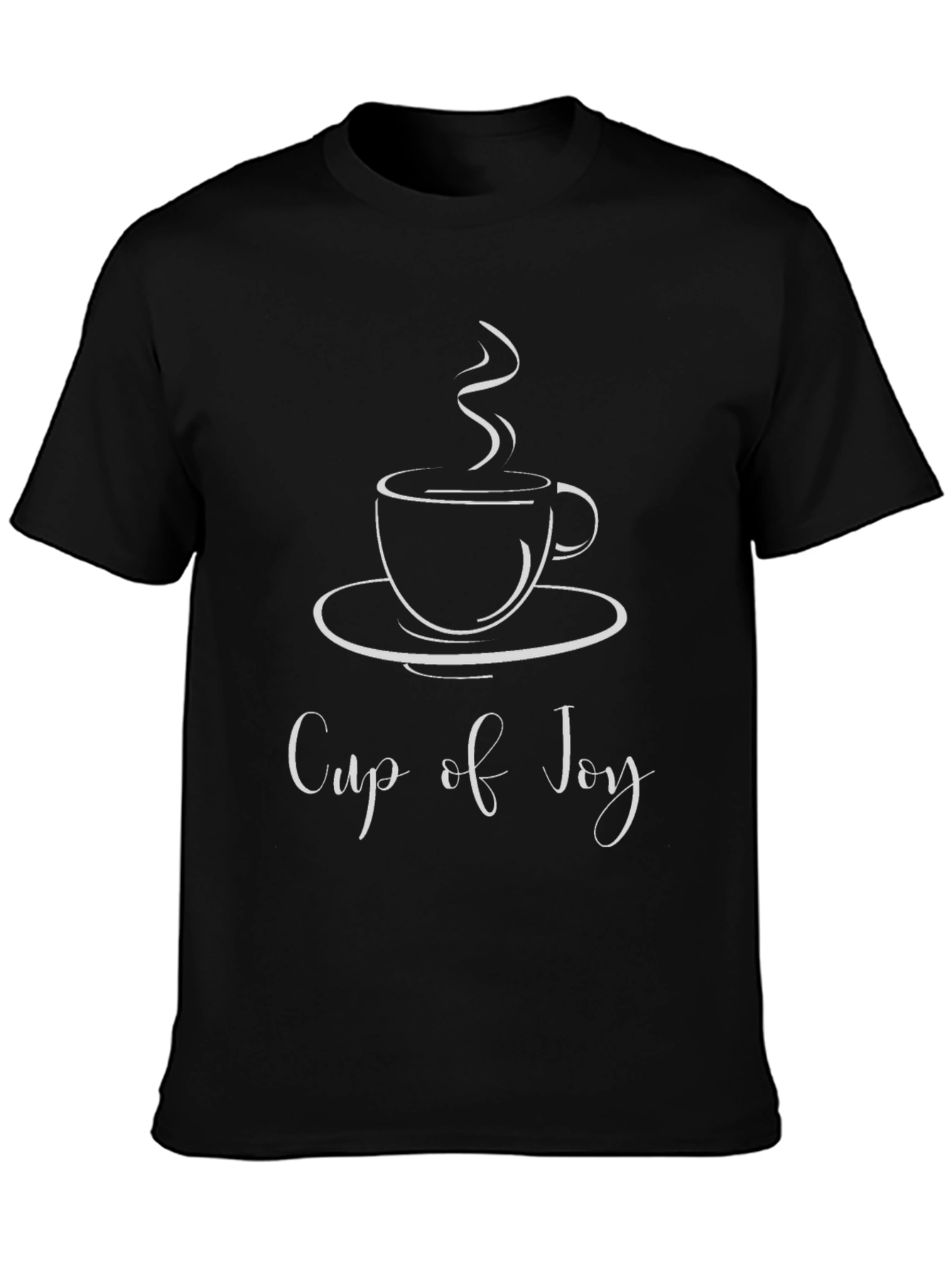 Cup of Joy Graphic T-Shirt - Black
