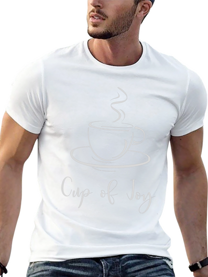 Cup of Joy Graphic T-Shirt - Black