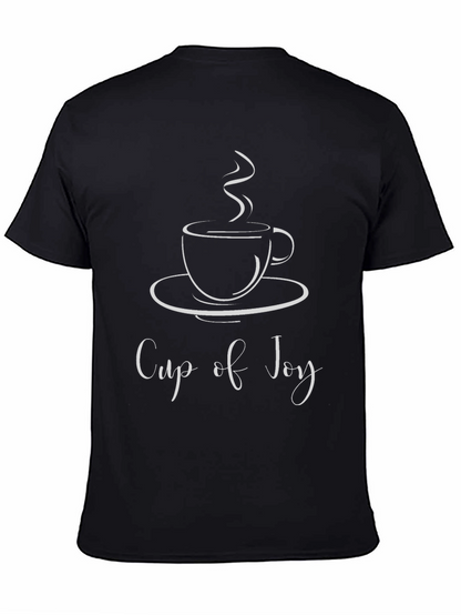 Cup of Joy Graphic T-Shirt - Black