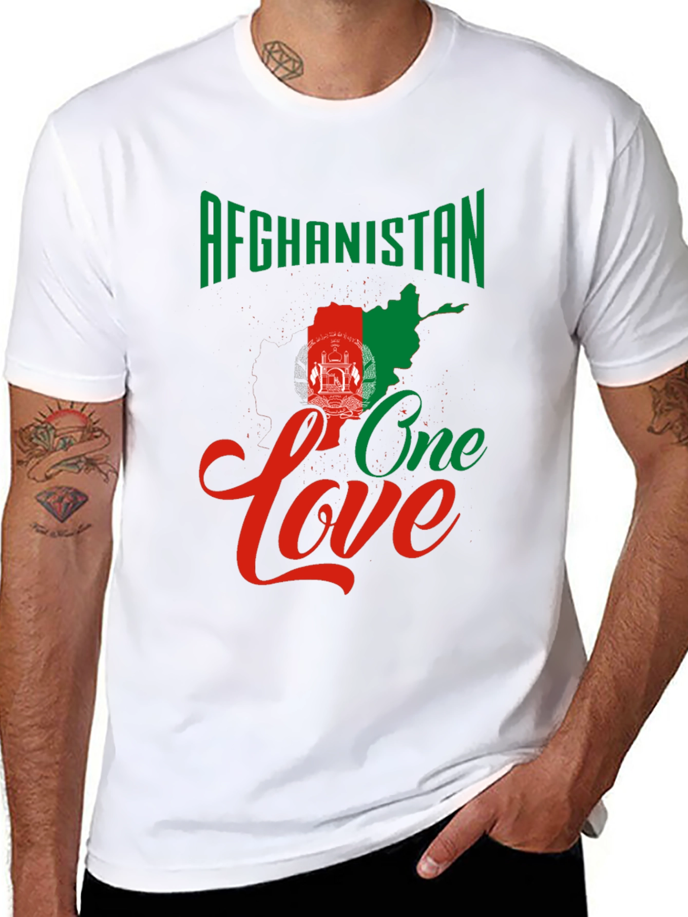 Afghanistan One Love Graphic T-Shirt