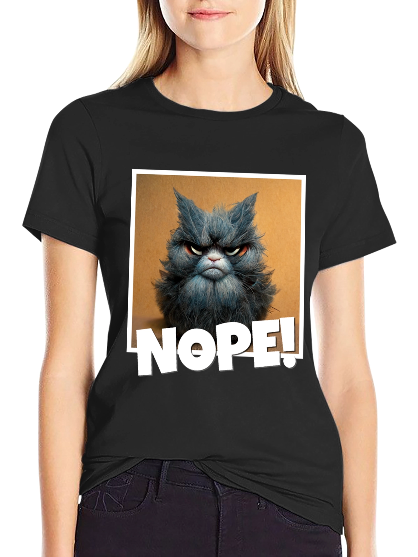 Grumpy Cat NOPE! Graphic Tee