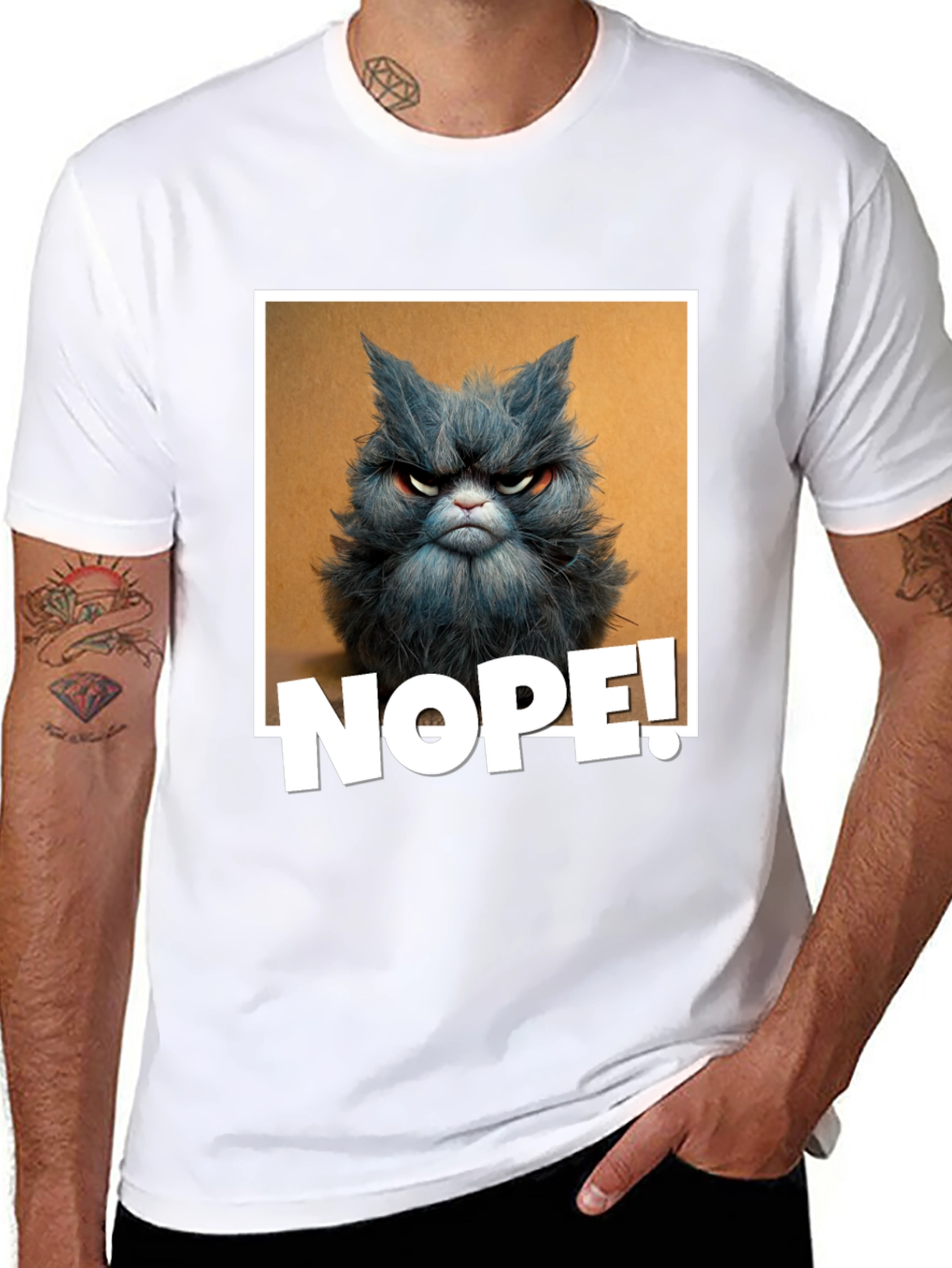 Grumpy Cat NOPE! Graphic Tee