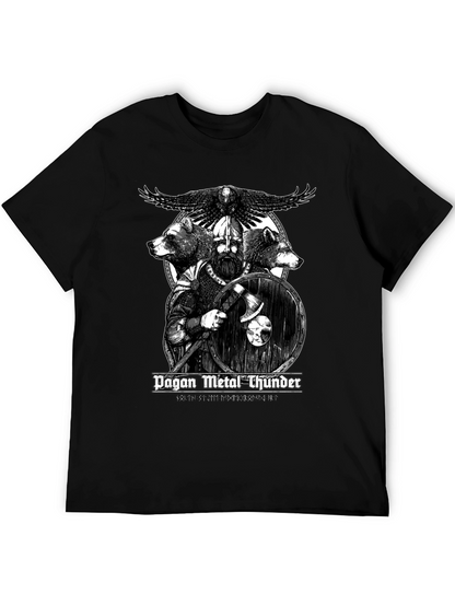 Pagan Metal Thunder Viking Graphic T-Shirt