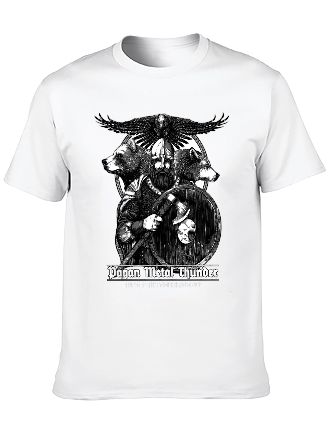 Pagan Metal Thunder Viking Graphic T-Shirt