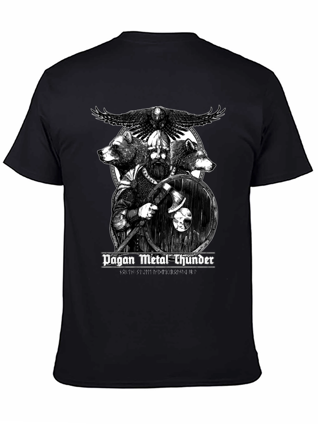 Pagan Metal Thunder Viking Graphic T-Shirt