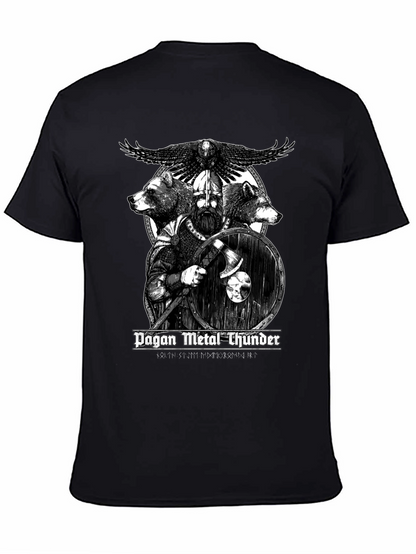 Pagan Metal Thunder Viking Graphic T-Shirt