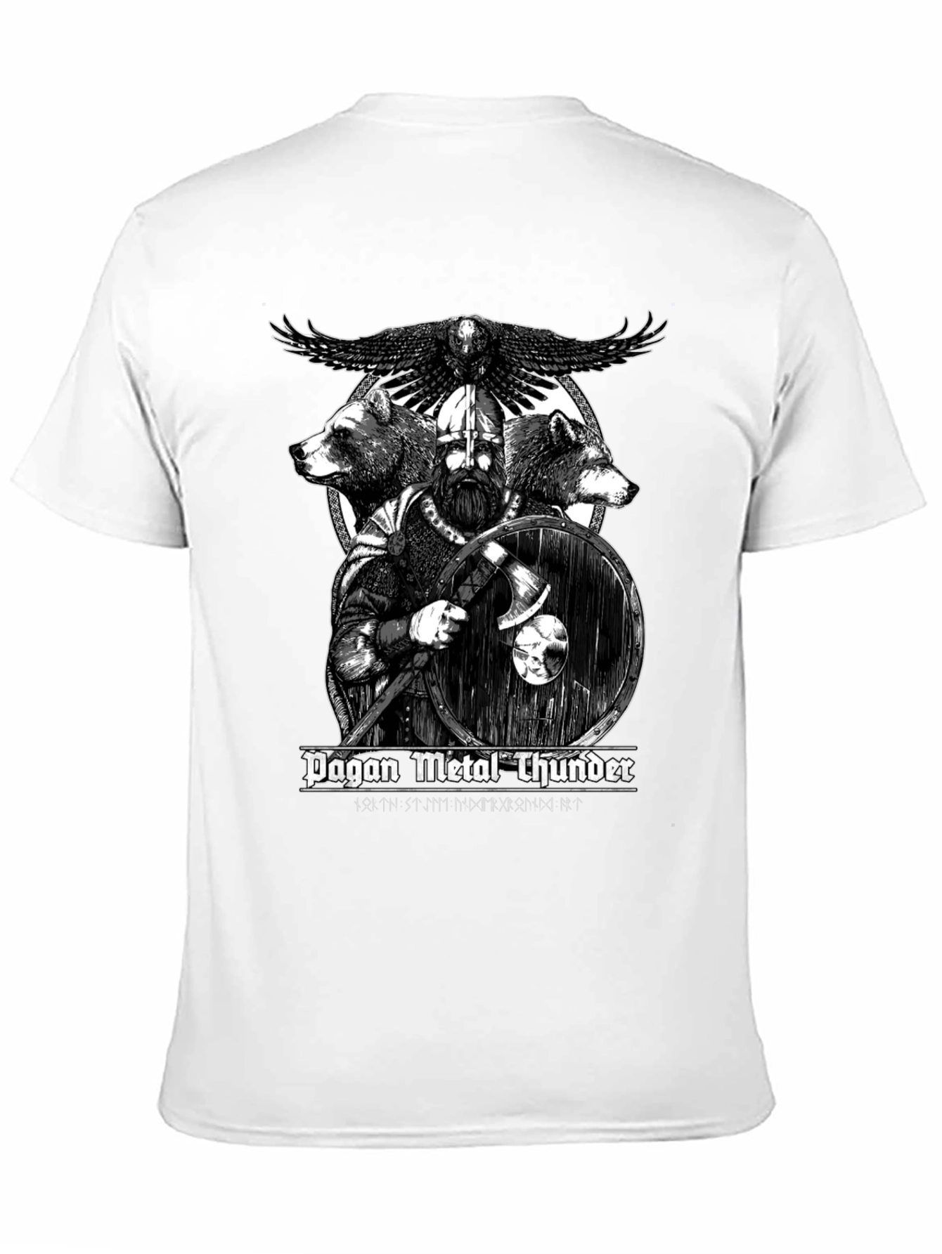 Pagan Metal Thunder Viking Graphic T-Shirt