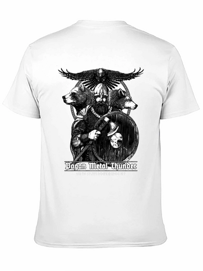 Pagan Metal Thunder Viking Graphic T-Shirt