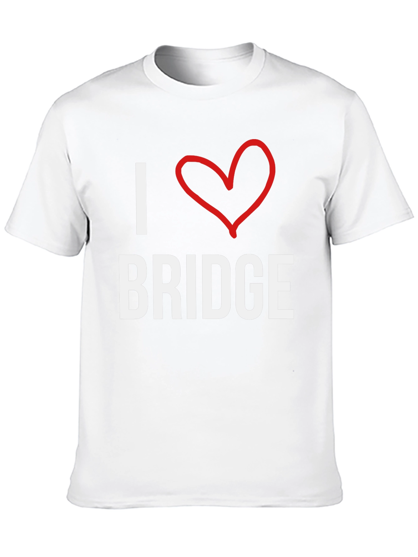 I Love Bridge T-Shirt -  Comfortable Cotton Tee