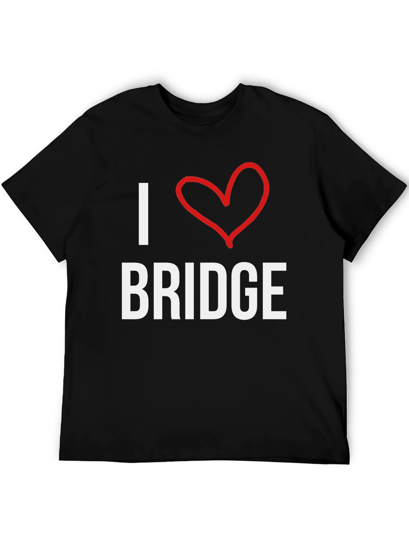 I Love Bridge T-Shirt -  Comfortable Cotton Tee