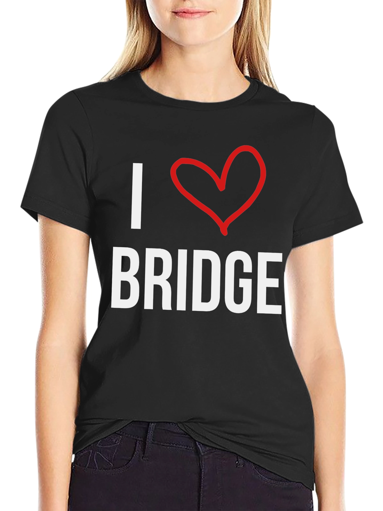 I Love Bridge T-Shirt -  Comfortable Cotton Tee