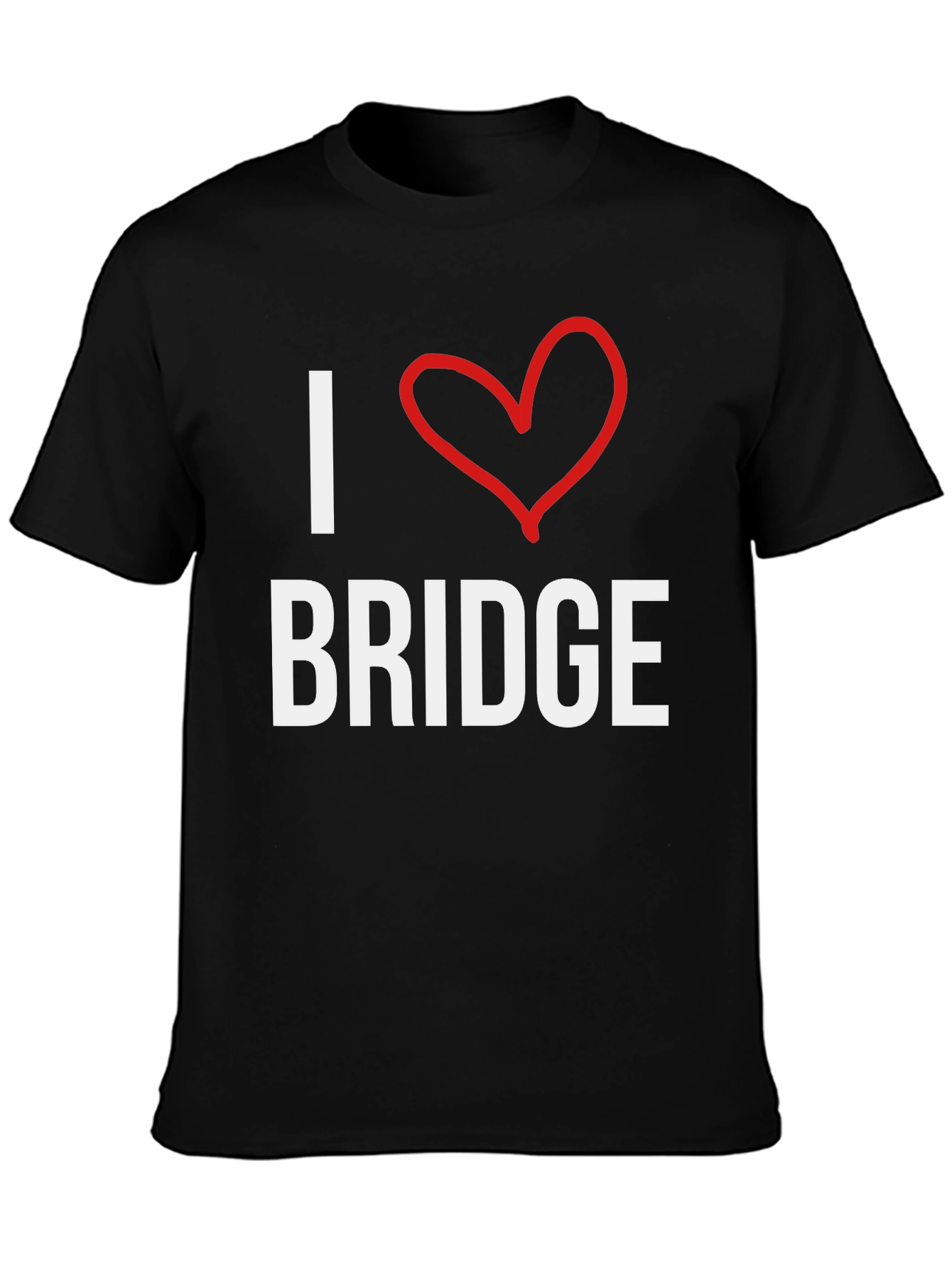 I Love Bridge T-Shirt -  Comfortable Cotton Tee