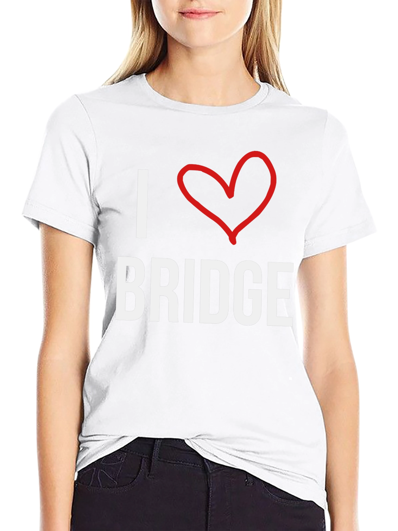I Love Bridge T-Shirt -  Comfortable Cotton Tee