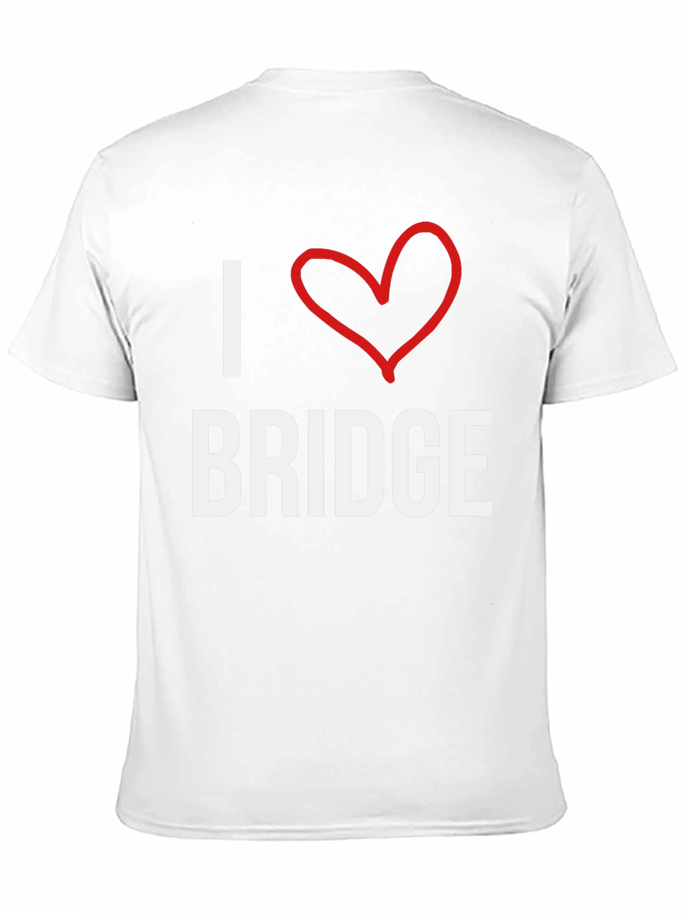 I Love Bridge T-Shirt -  Comfortable Cotton Tee