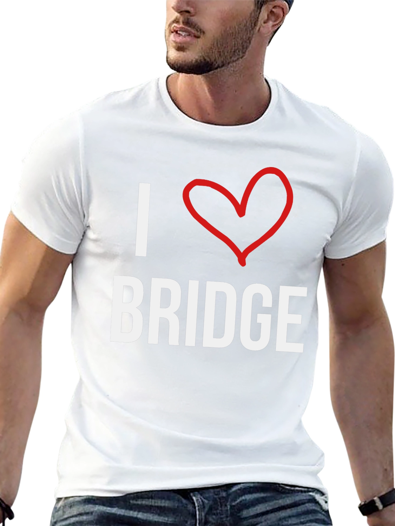 I Love Bridge T-Shirt -  Comfortable Cotton Tee