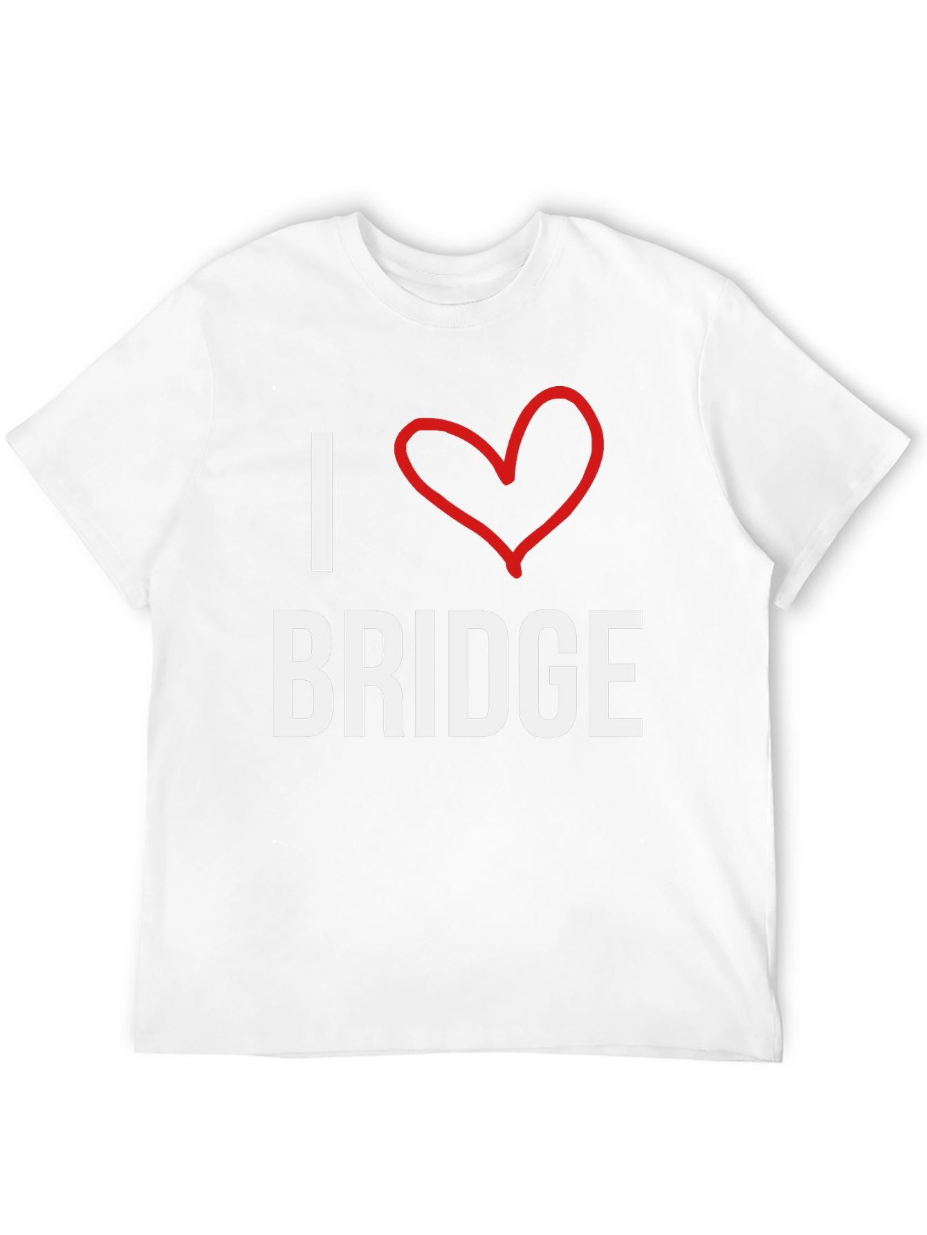 I Love Bridge T-Shirt -  Comfortable Cotton Tee