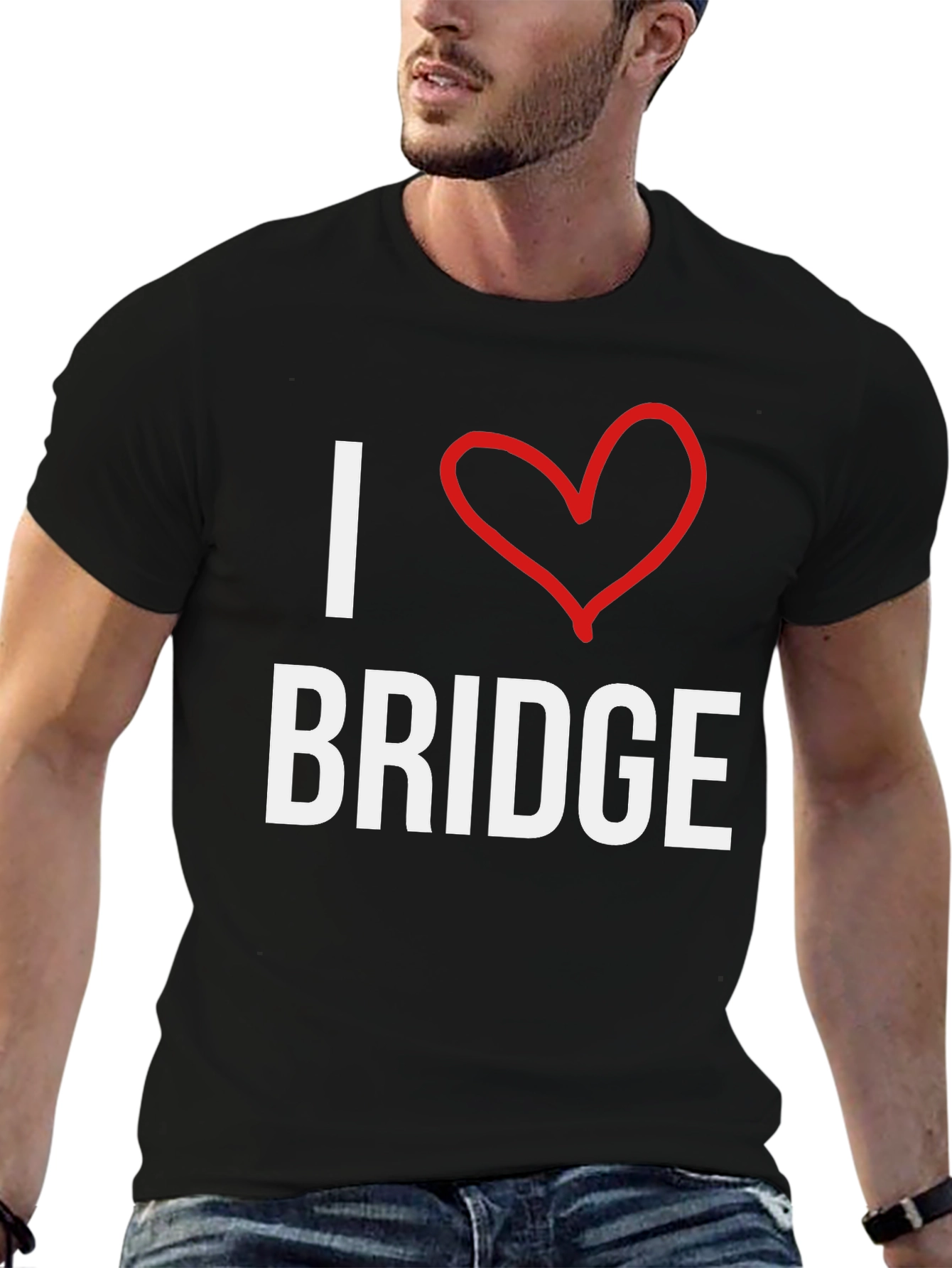 I Love Bridge T-Shirt -  Comfortable Cotton Tee