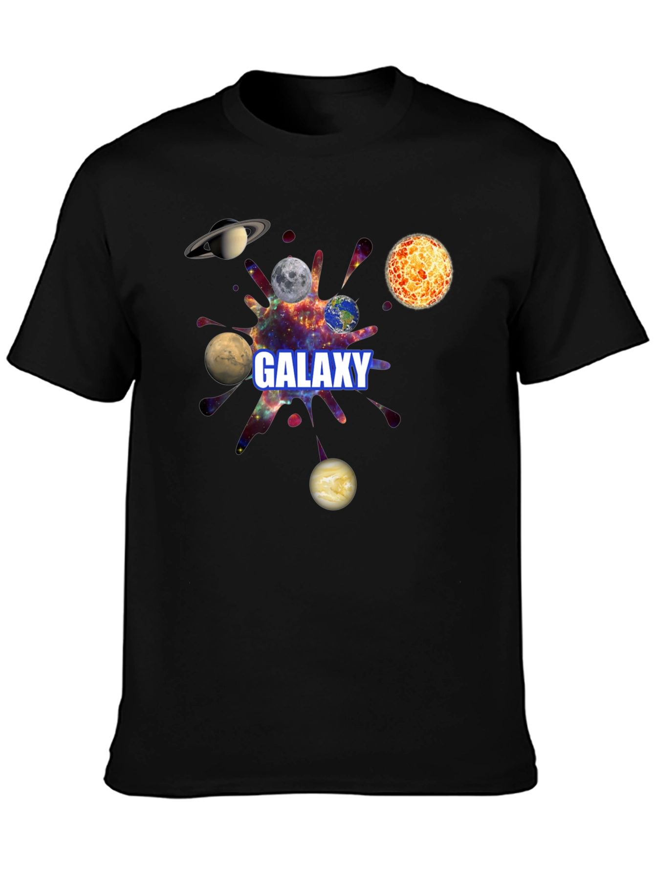 Galaxy Planets Graphic T-Shirt