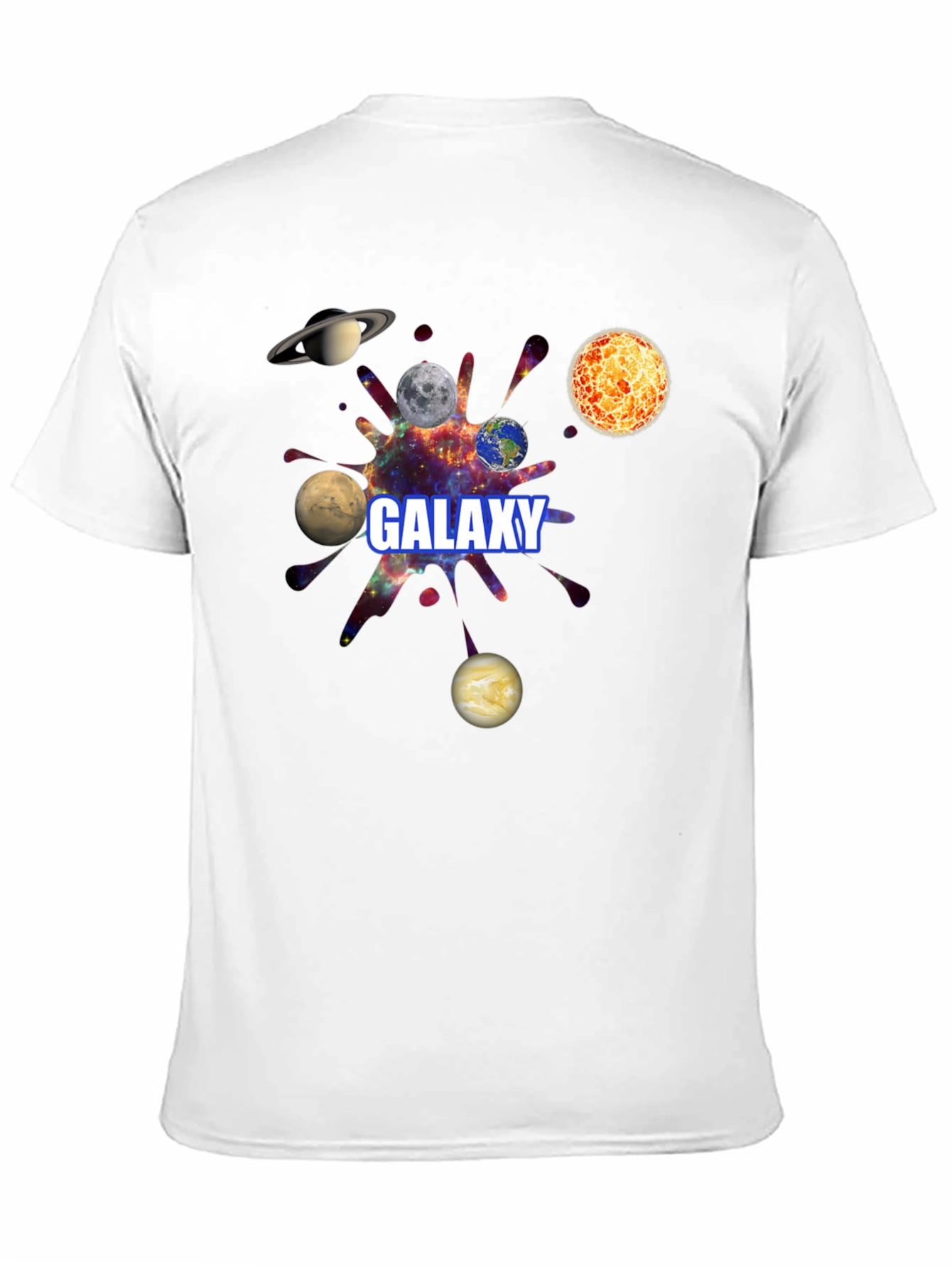 Galaxy Planets Graphic T-Shirt