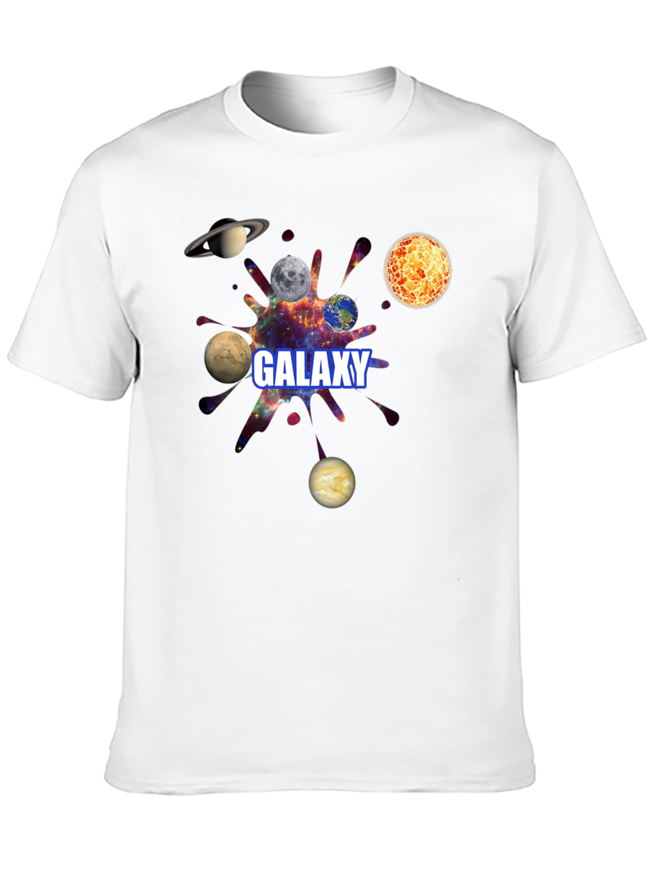 Galaxy Planets Graphic T-Shirt