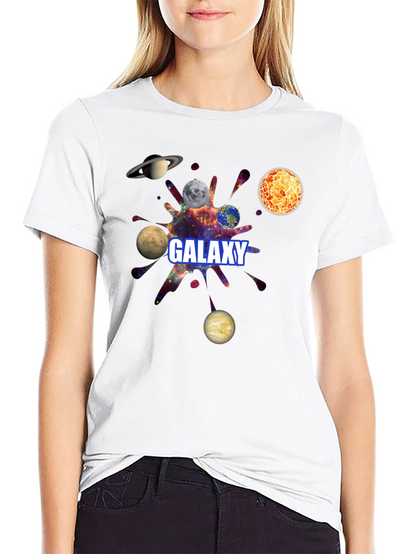 Galaxy Planets Graphic T-Shirt