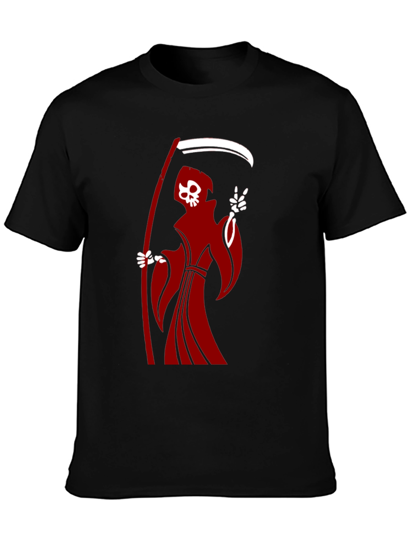 Grim Reaper Graphic T-Shirt - Black