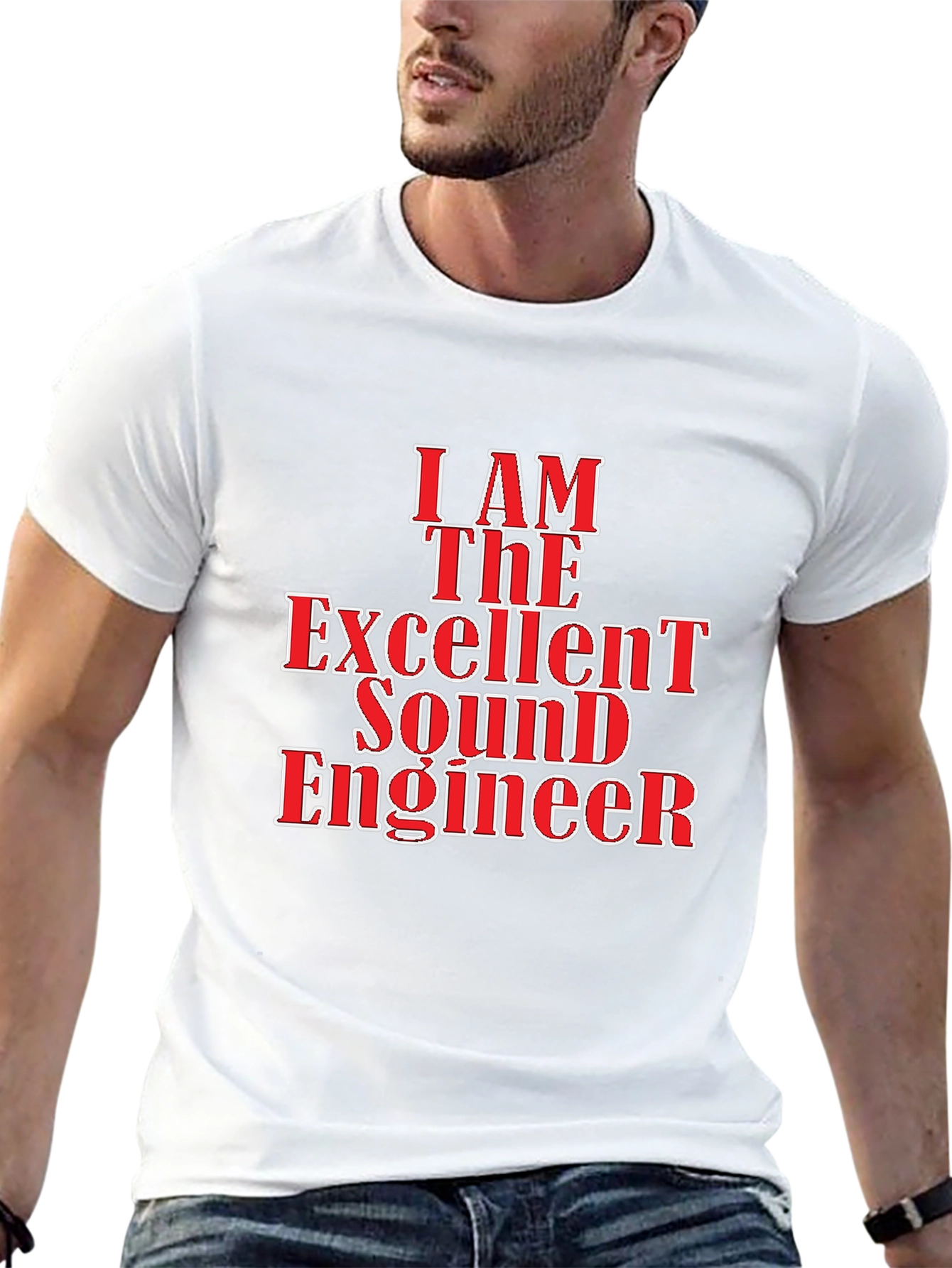 I Am The Excellent Sound Engineer Black T-Shirt