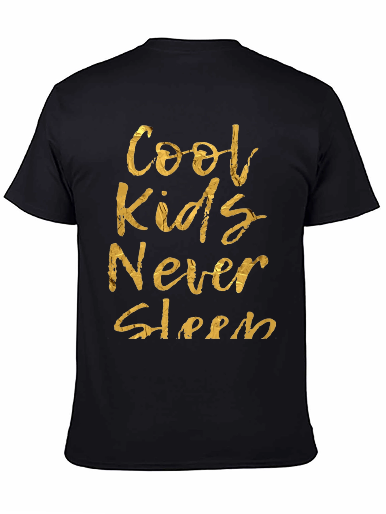 Cool Kids Never Sleep Graphic Tee - Black
