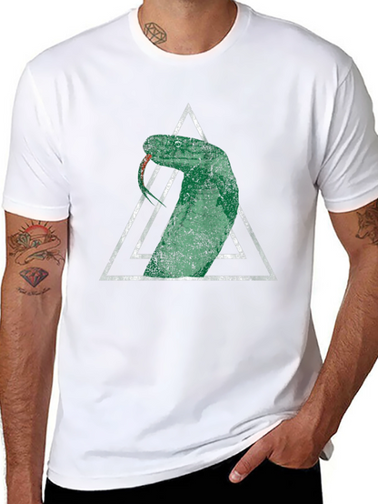 Snake Triangle Graphic T-Shirt