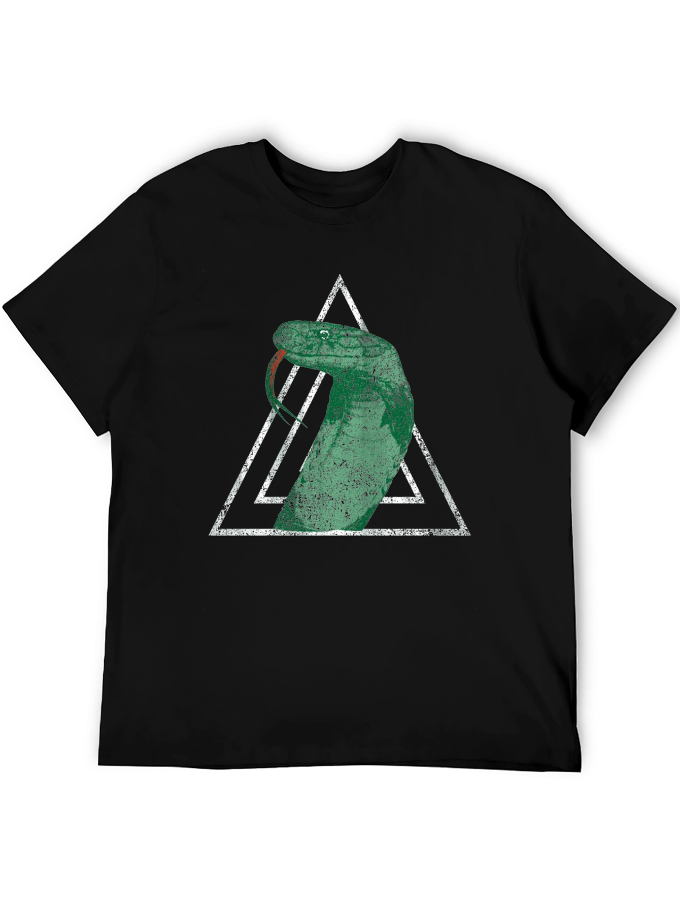Snake Triangle Graphic T-Shirt