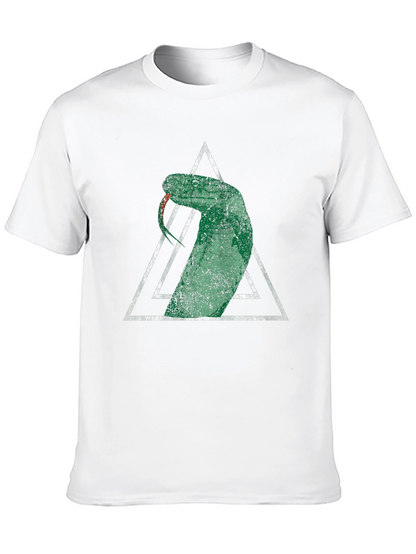 Snake Triangle Graphic T-Shirt
