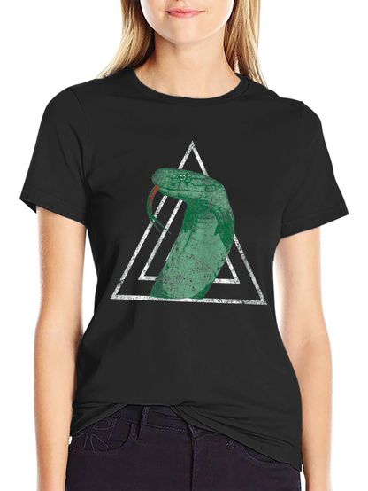 Snake Triangle Graphic T-Shirt