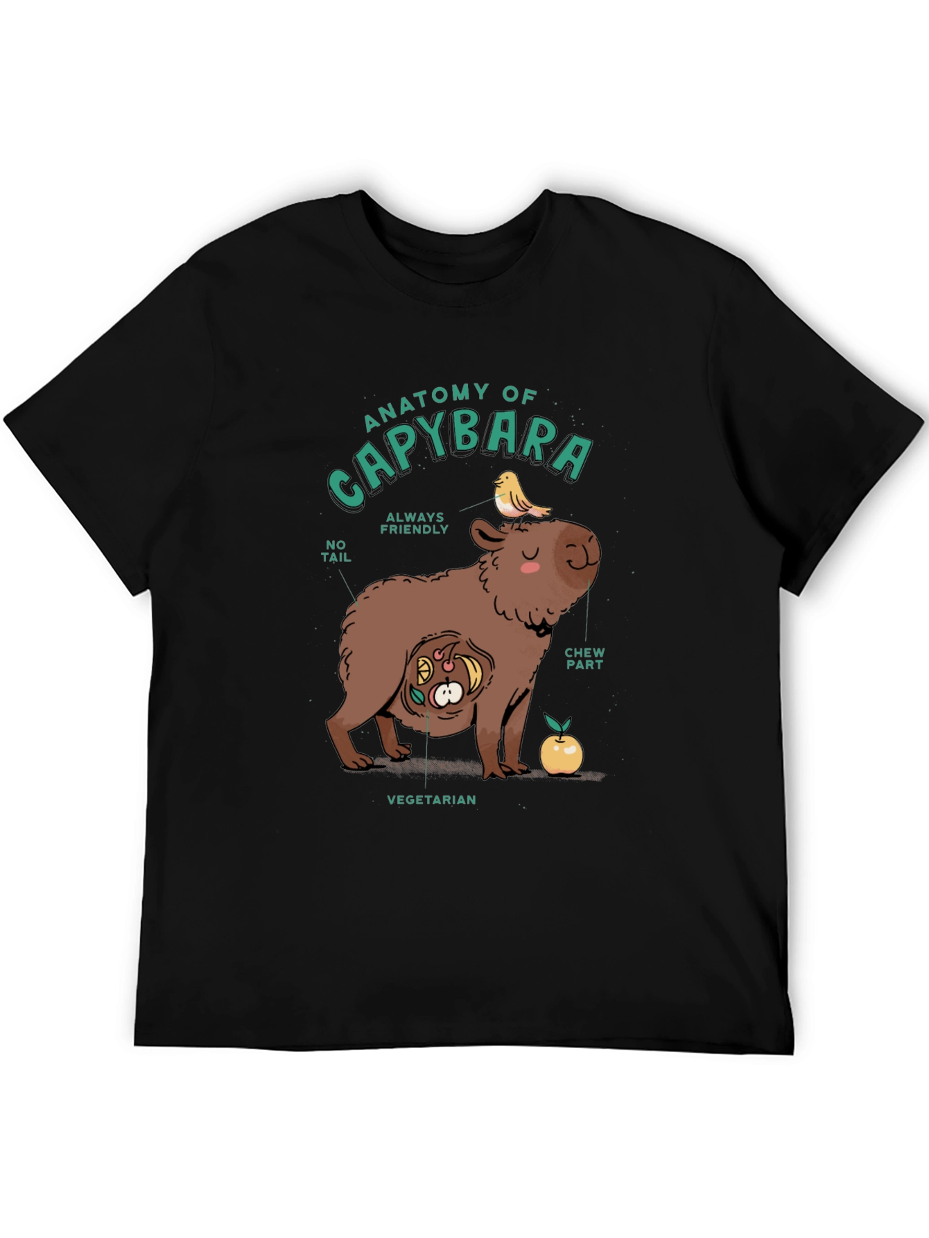Anatomy of a Capybara Graphic T-Shirt