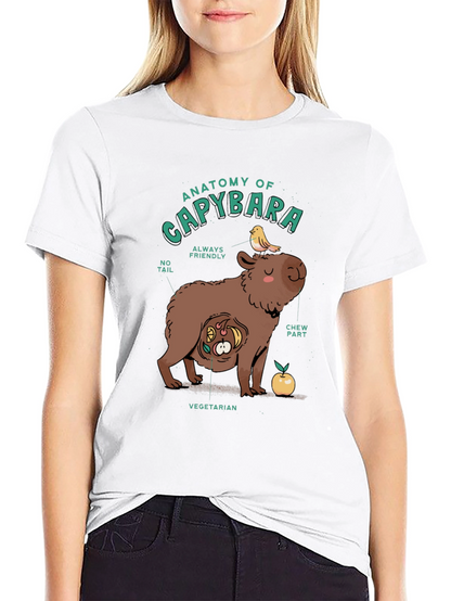 Anatomy of a Capybara Graphic T-Shirt