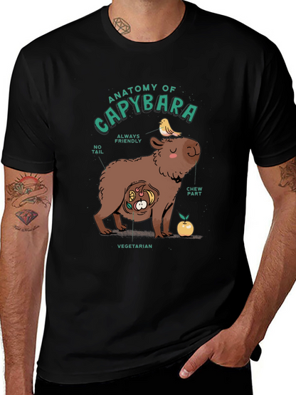 Anatomy of a Capybara Graphic T-Shirt