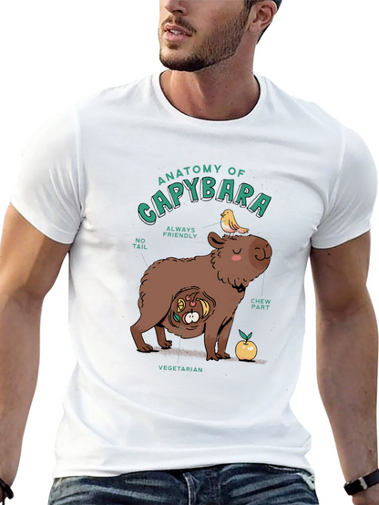 Anatomy of a Capybara Graphic T-Shirt