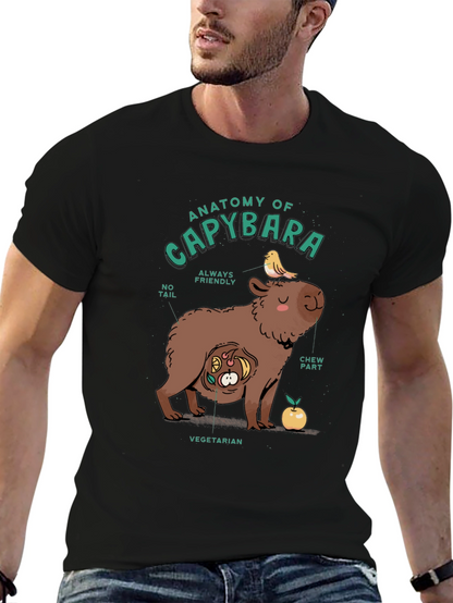 Anatomy of a Capybara Graphic T-Shirt